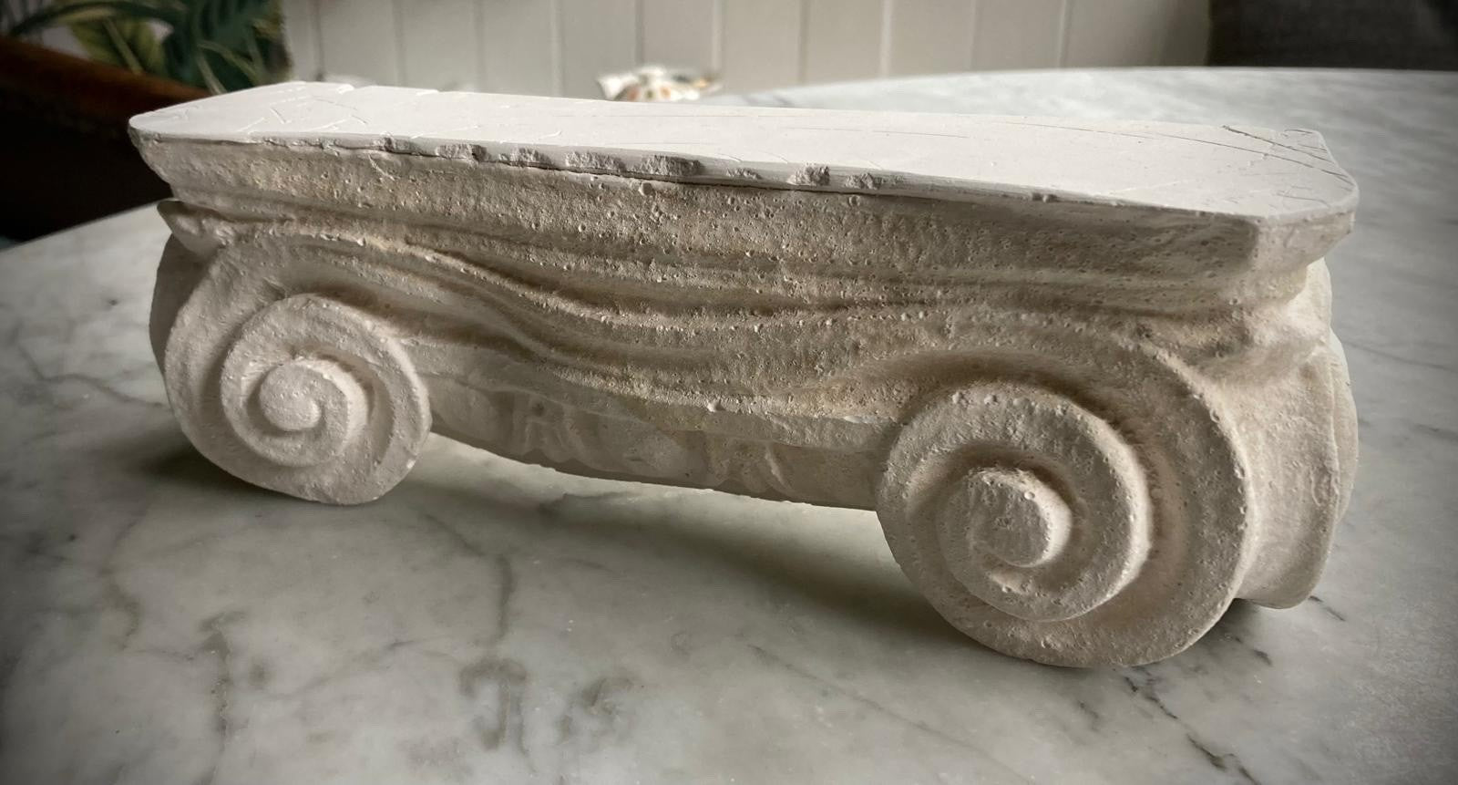 Exterior Quality Greek / Roman Ionic Column Capital Exterior plaster sculpture, architecture Decor. Signed & Numbered. Limited Edition