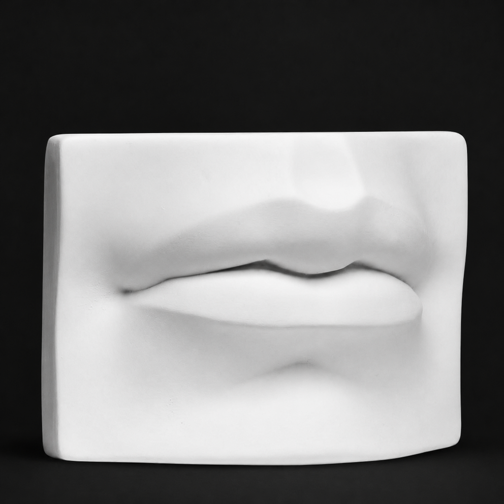 Michelangelo's David, Lips in detail