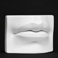 Michelangelo's David, Lips in detail