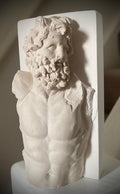 Greek sculpture Klytios Pergamon. Original casting. Aged plaster Statue. Signed & Numbered. Limited Edition