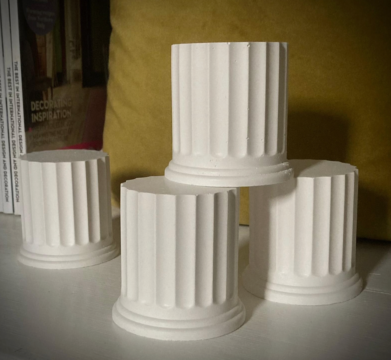 Handcrafted Plaster Architectural Column – Roman Inspired Decorative Sculpture (small)