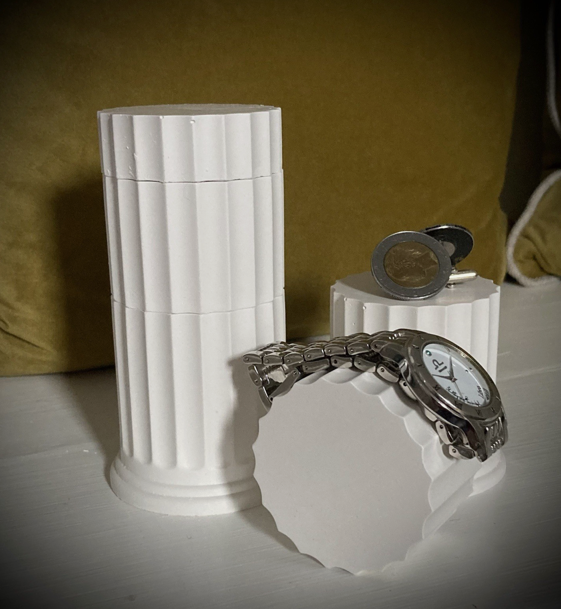 Handcrafted Plaster Architectural Column – Roman Inspired Decorative Sculpture
