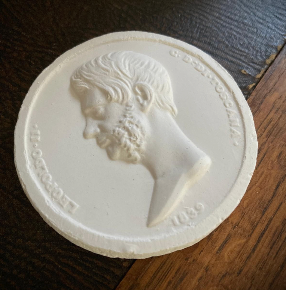 Italian Intaglio Plaster Cast Sculpture. Grand Tour Inspired | Aged Matte Finish