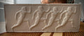 Ancient Greek Running Figures Relief Sculpture Handmade Plaster Classical Wall Art (aged plaster)